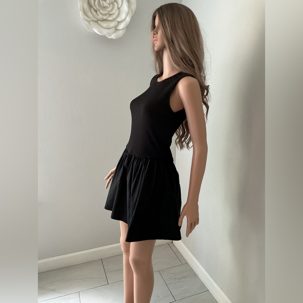 ASOS Black Sleeveless Mini Dress Sz M - Picture 5 of 13